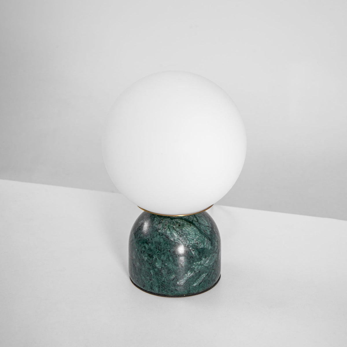 Marble Base & Glass Orb Table Lamp