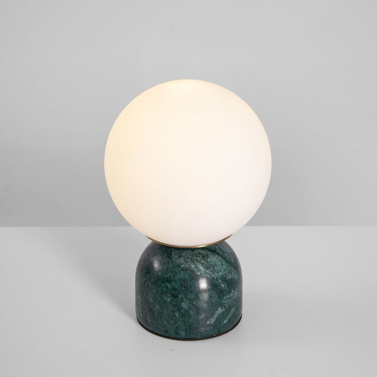 Marble Base & Glass Orb Table Lamp
