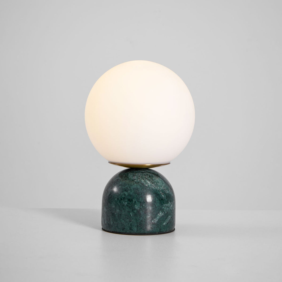 Marble Base & Glass Orb Table Lamp