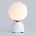 Marble Base & Glass Orb Table Lamp