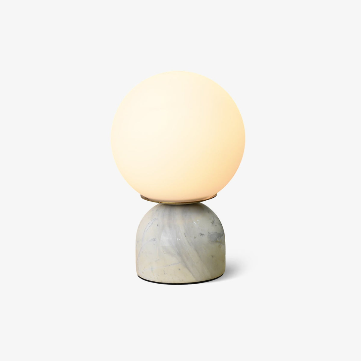 Marble Base & Glass Orb Table Lamp