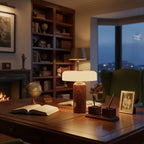 Marble Base LED Table Lamp (USB Rechargeable)