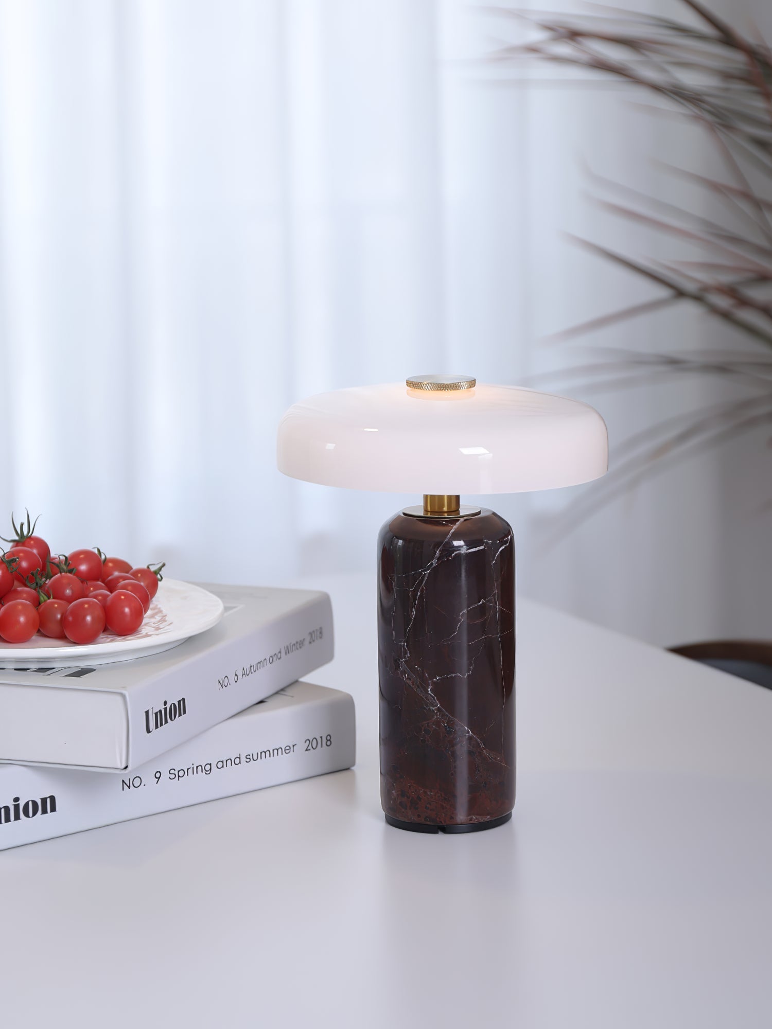 Marble Base LED Table Lamp (USB Rechargeable)