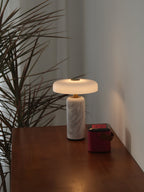 Marble Base LED Table Lamp (USB Rechargeable)