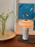 Marble Base LED Table Lamp (USB Rechargeable)