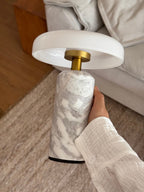 Marble Base LED Table Lamp (USB Rechargeable)