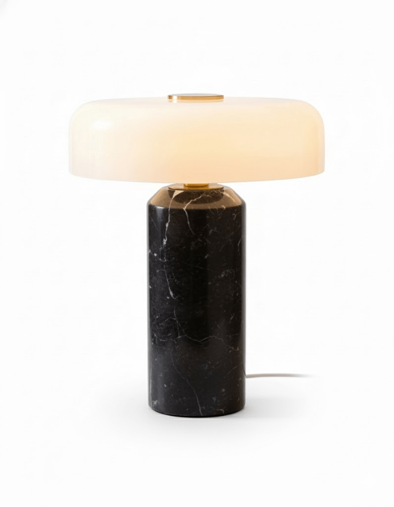 Marble Base LED Table Lamp (USB Rechargeable)
