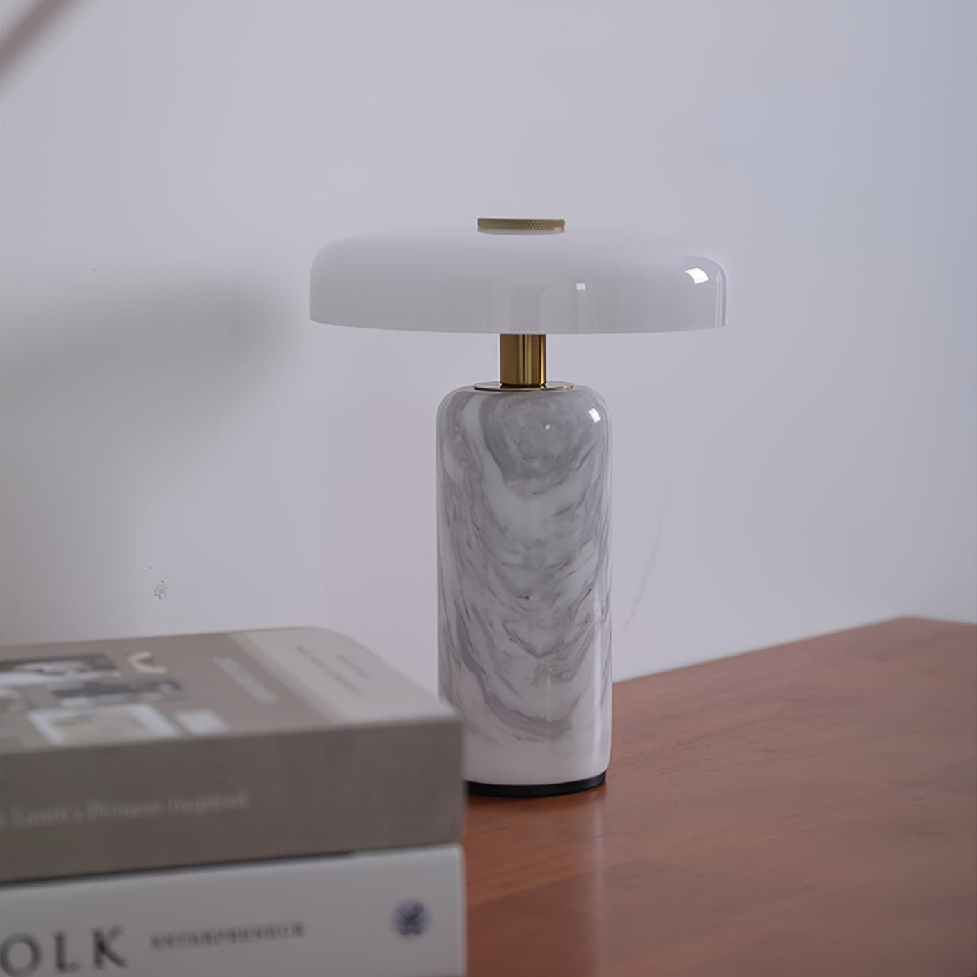Marble Base LED Table Lamp (USB Rechargeable)