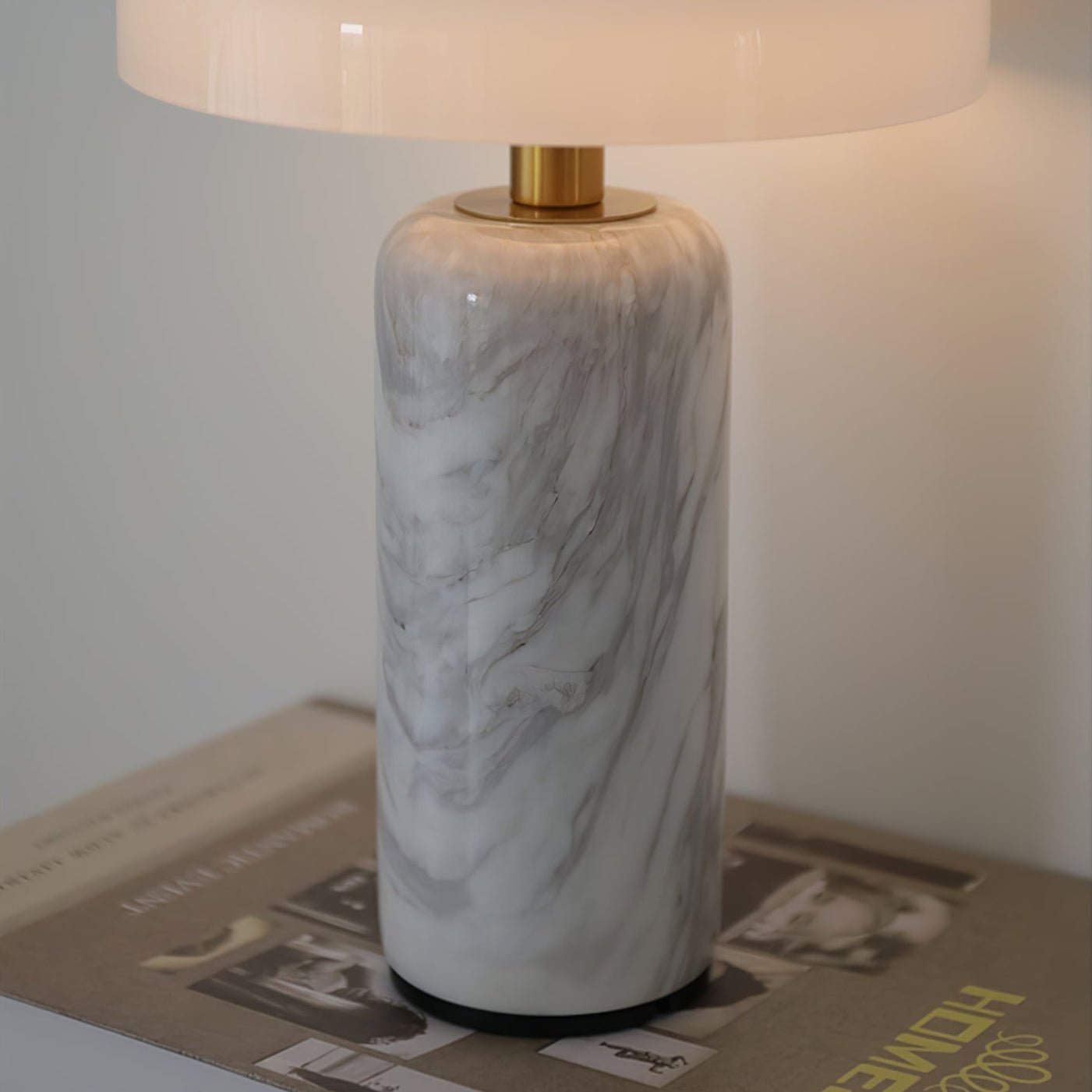 Marble Base LED Table Lamp (USB Rechargeable)