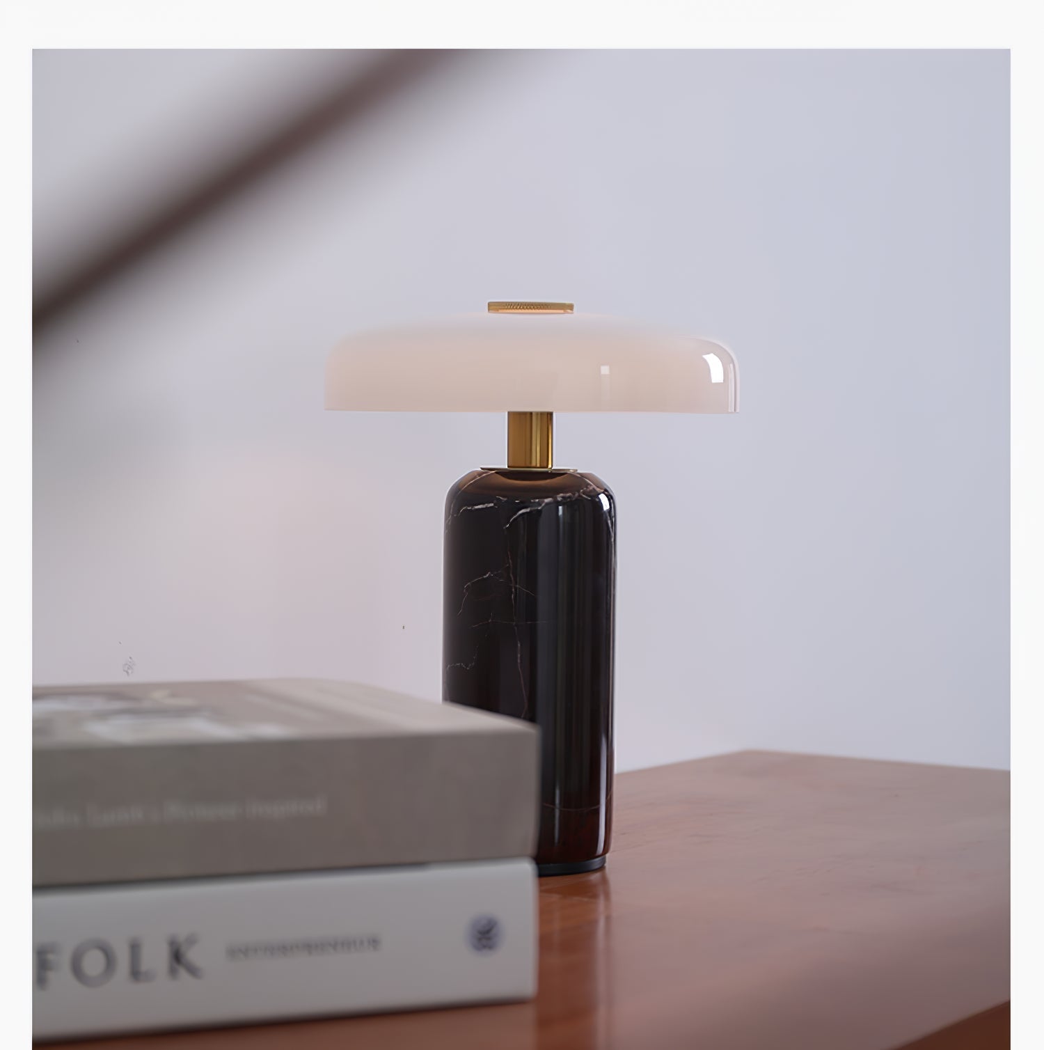 Marble Base LED Table Lamp (USB Rechargeable)