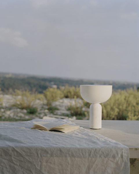 Marble Base LED Table Lamp (USB Rechargeable)