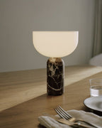 Marble Base LED Table Lamp (USB Rechargeable)