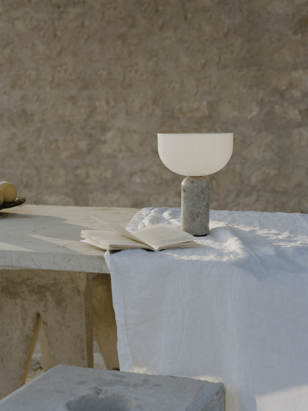 Marble Base LED Table Lamp (USB Rechargeable)