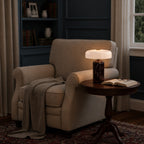 Marble Base Opaline Glass Touch-Control LED Table Lamp (USB Charging)