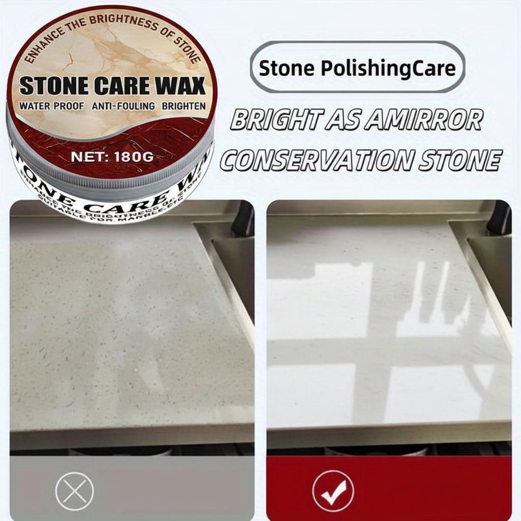 Marble & Granite Polish Wax Cream Restores Shine