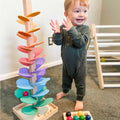 Marble Run Natural Wood Rainbow Tracks & Melodic Sound