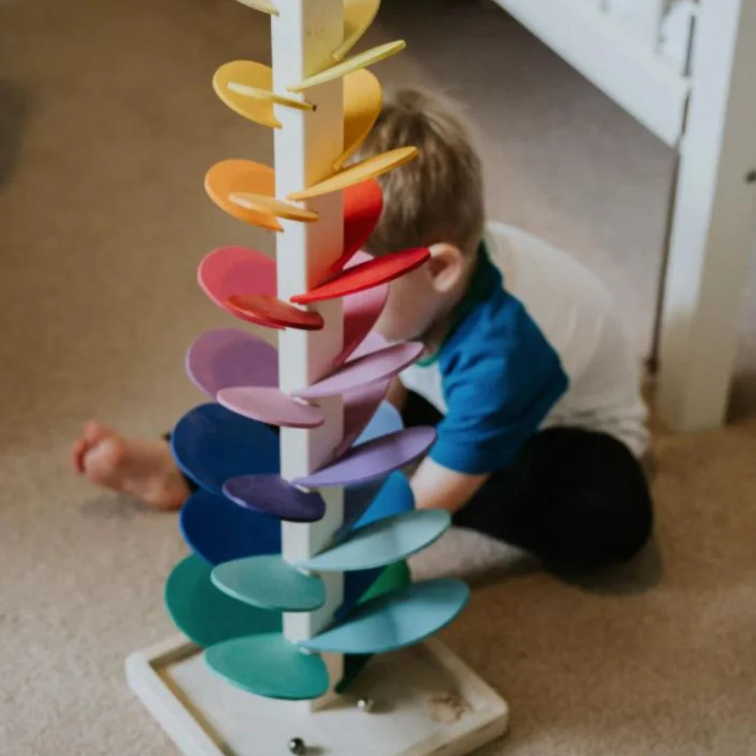Marble Run Natural Wood Rainbow Tracks & Melodic Sound