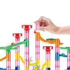 Marble Run Set 133-Piece Modular Button-Release Snap Assembly
