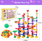Marble Run Set 133-Piece Modular Button-Release Snap Assembly