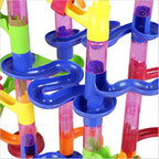 Marble Run Set 133-Piece Modular Button-Release Snap Assembly