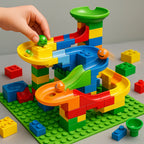 Marble Run Set Modular Colorful Interlocking Pieces