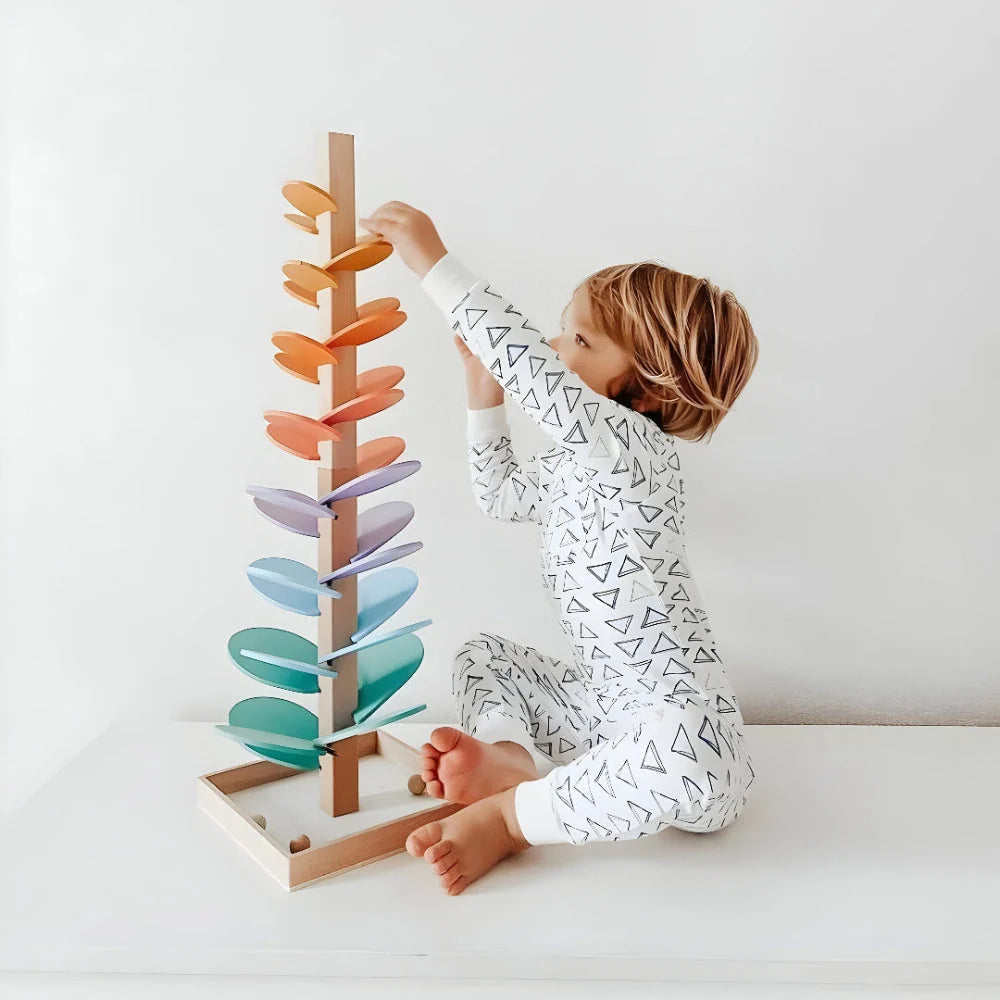 Marble Run Toy Wooden Musical Non-Toxic