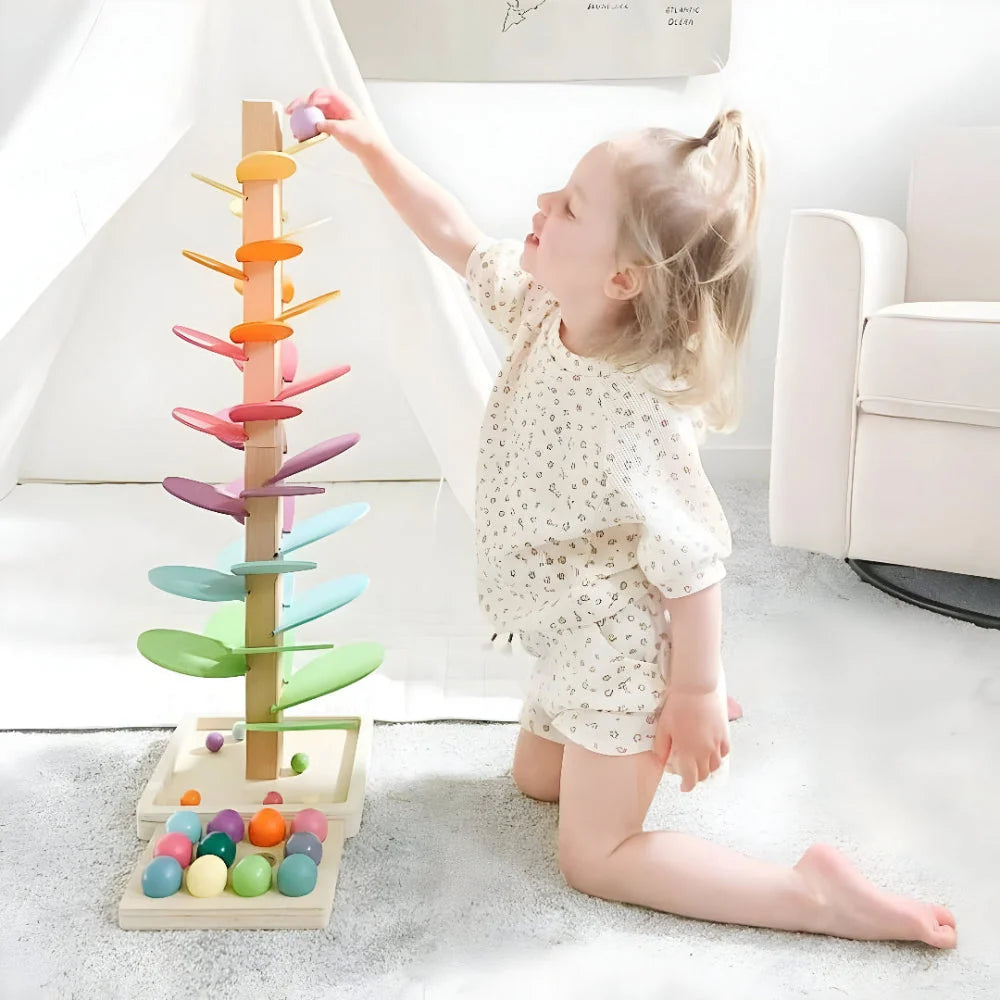 Marble Run Toy Wooden Musical Non-Toxic
