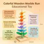 Marble Run Toy Wooden Musical Non-Toxic