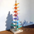 Marble Run Wooden Colorful Montessori 28 Inch