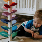 Marble Run Wooden Colorful Montessori 28 Inch