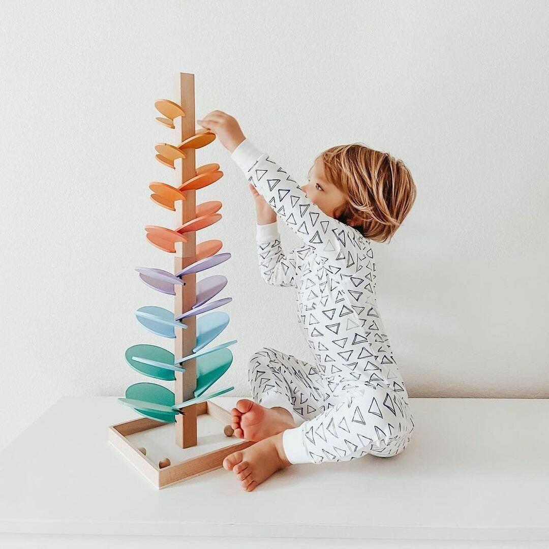 Marble Run Wooden Rainbow Musical 71 cm