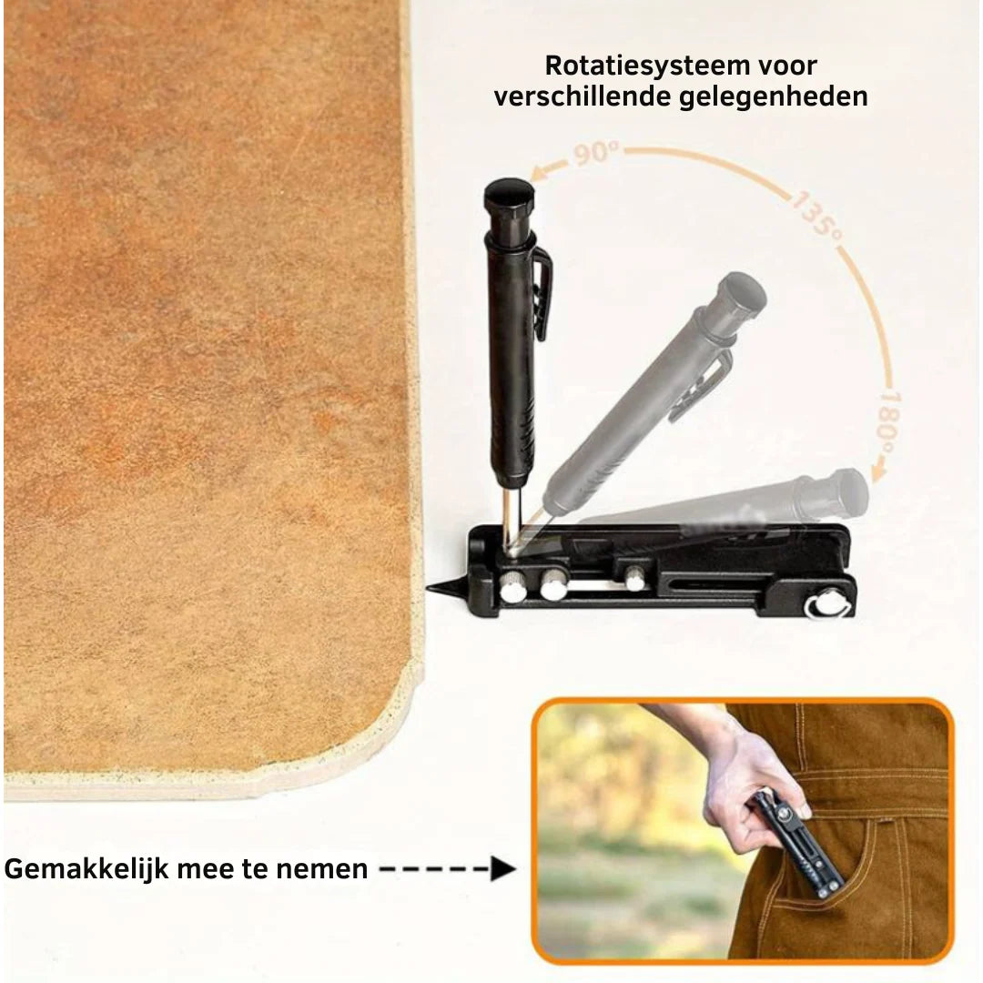 Marking & Scribing Tool Adjustable Angle Finder Aluminum