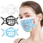 Mask Bracket 3D Food-Grade Silicone Set of 3