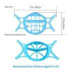 Mask Bracket 3D Food-Grade Silicone Set of 3