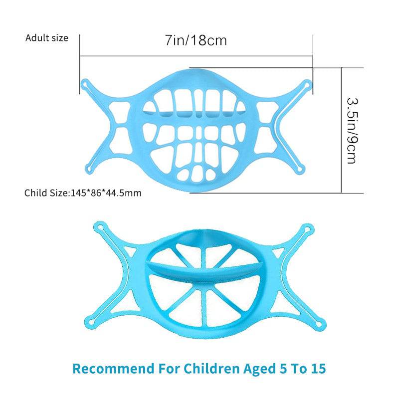 Mask Bracket 3D Food-Grade Silicone Set of 3