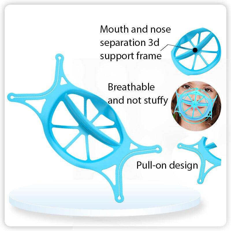 Mask Bracket 3D Food-Grade Silicone Set of 3