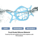 Mask Bracket 3D Food-Grade Silicone Set of 3