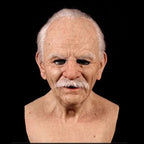 Mask Full Head Hyperrealistic Silicone Extended Chest Bib