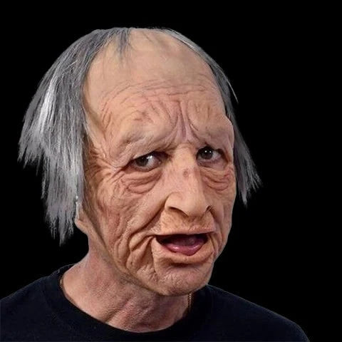 Mask Full Head Hyperrealistic Silicone Extended Chest Bib
