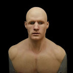 Mask Full Head Hyperrealistic Silicone Extended Chest Bib