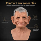 Mask Full Head Hyperrealistic Silicone Extended Chest Bib