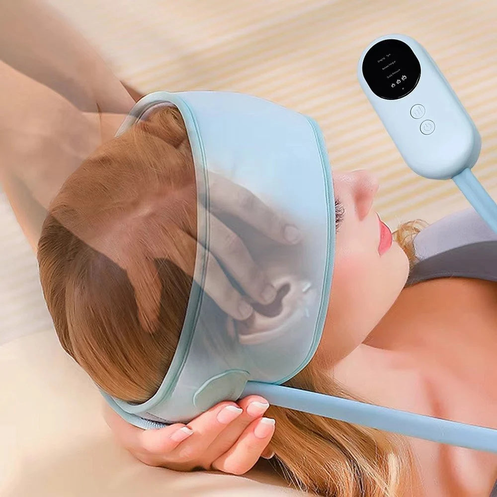 Massage Cap Wireless 6-Zone Airbag & Adjustable Heat