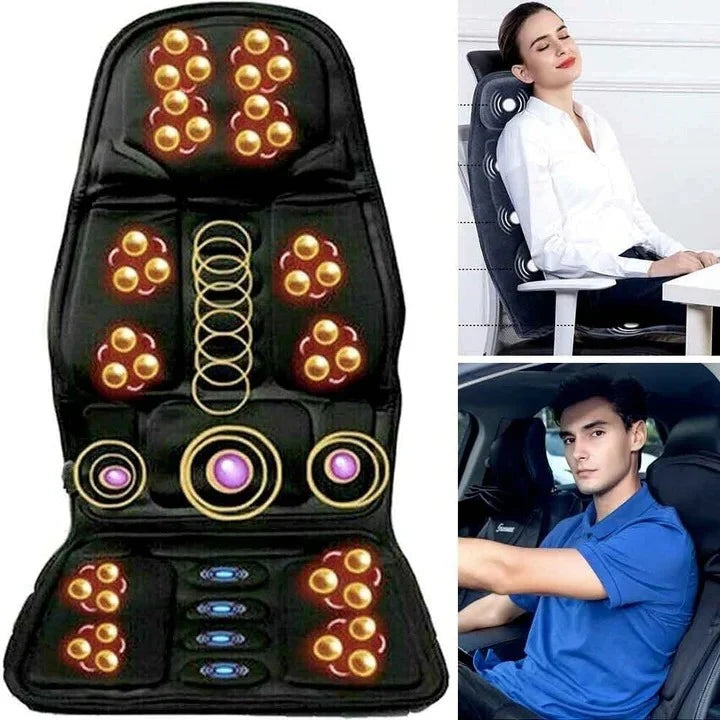 Massage Chair Pad 8-Mode Heated Back & Neck