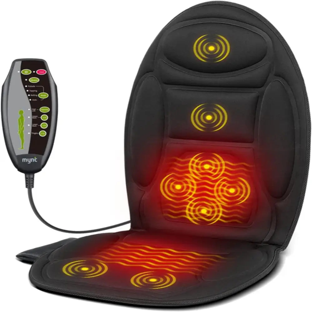 Massage Cushion Pad 8-Node Heated Corded Car Charger