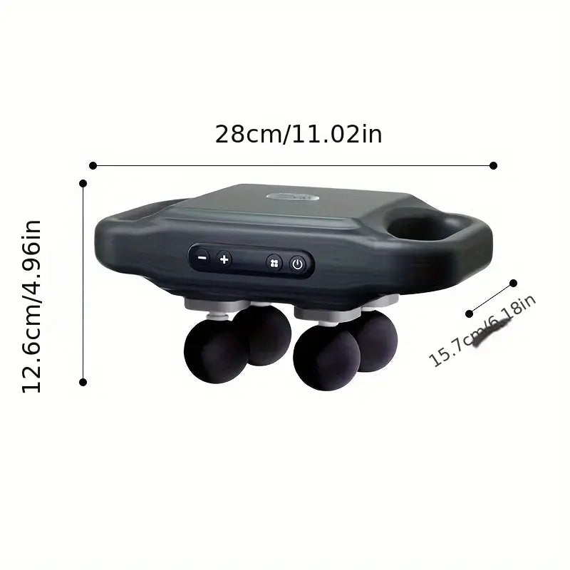 Massage Gun Deep Tissue 4 Interchangeable Heads 120-Minute Runtime