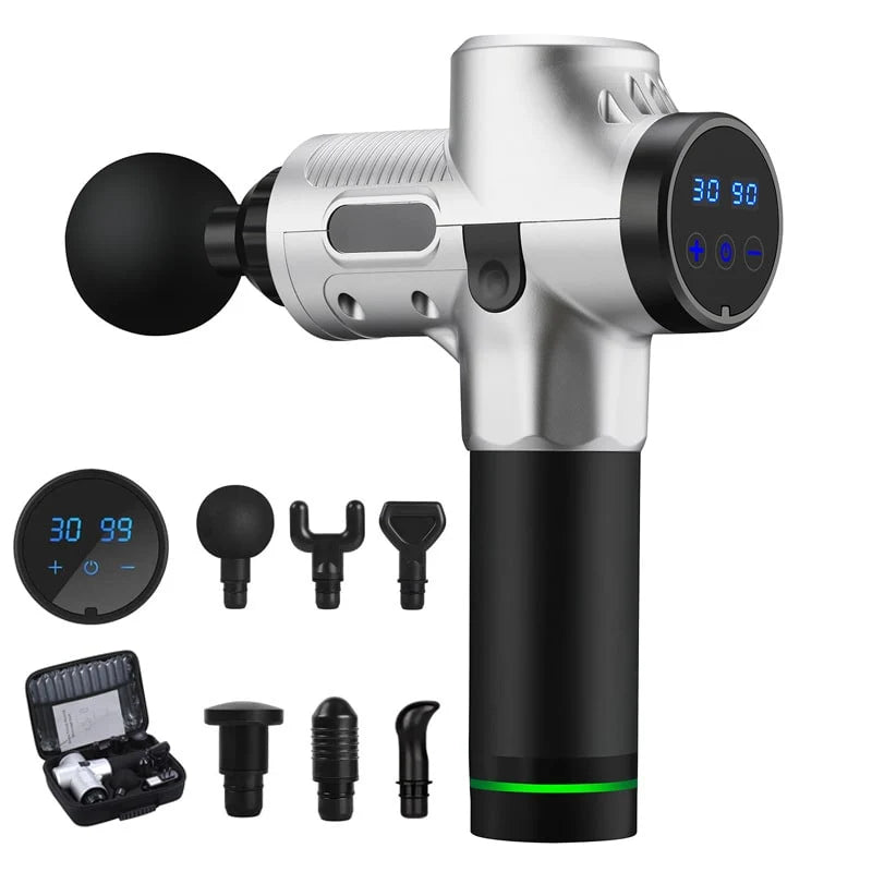Massage Gun Deep Tissue Brushless Motor Six Heads