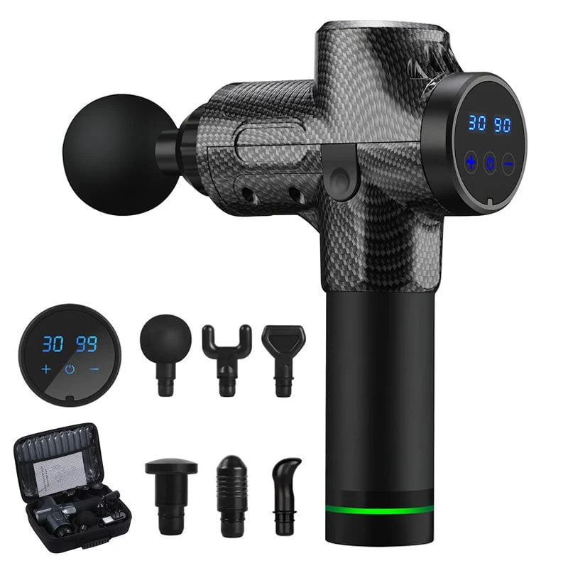 Massage Gun Deep Tissue Brushless Motor Six Heads