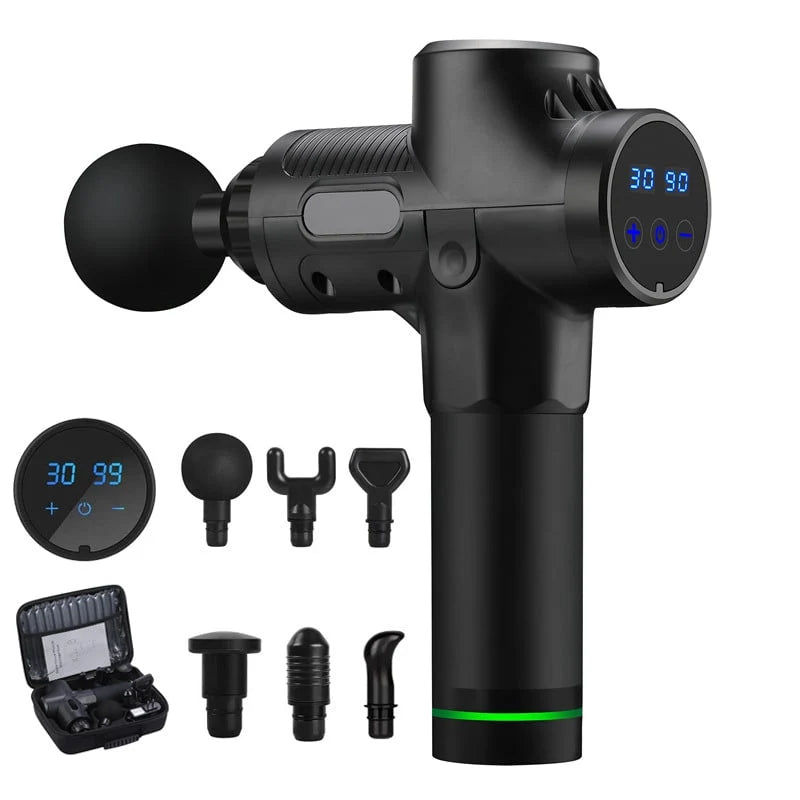 Massage Gun Deep Tissue Brushless Motor Six Heads