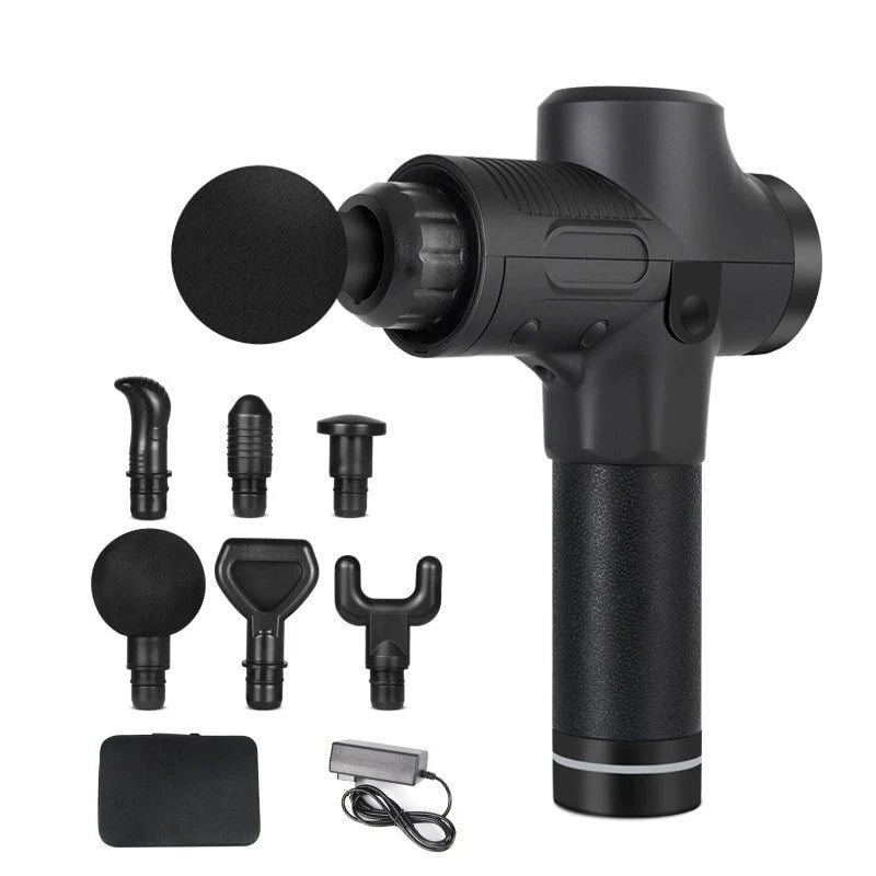 Massage Gun Deep Tissue Percussion Six Interchangeable Heads