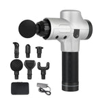Massage Gun Deep Tissue Percussion Six Interchangeable Heads
